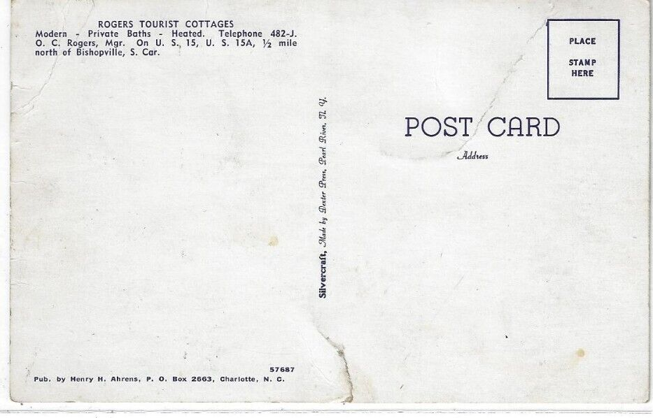 SC Roger's Tourist Cottages Texaco Gas Station US 15