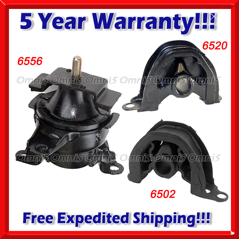 K496 Fit 1996-2000 Honda Civic 1.6L, Front, Front Left Lower & Upper Mount 3PCS
