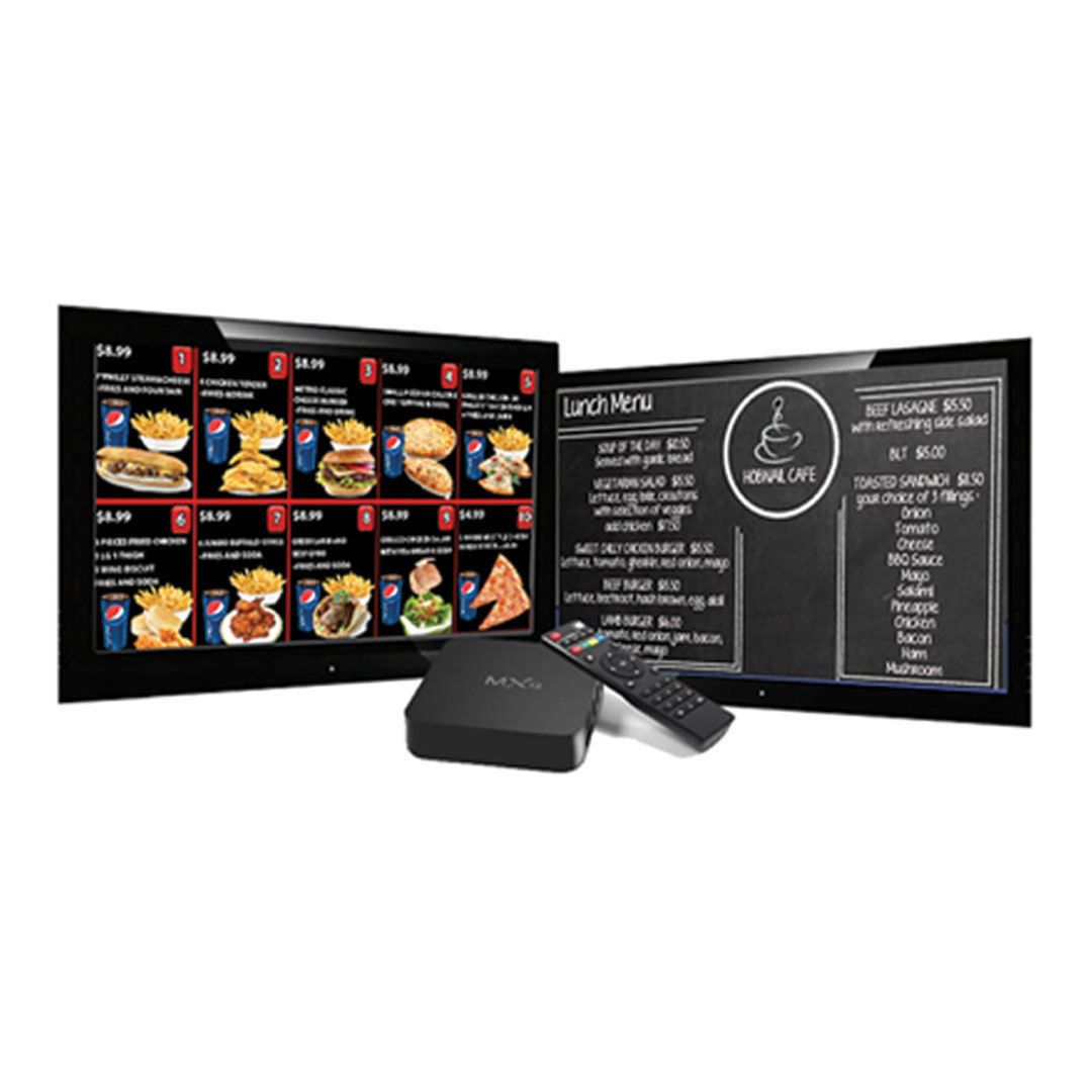 (2GB) Digital Signage Player for Digital Menu Boards + FREE Signage Software