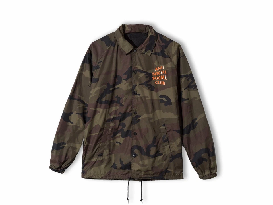 Chaqueta de entrenador camuflada Anti Social Club 2017 grande Foto 2 de 4