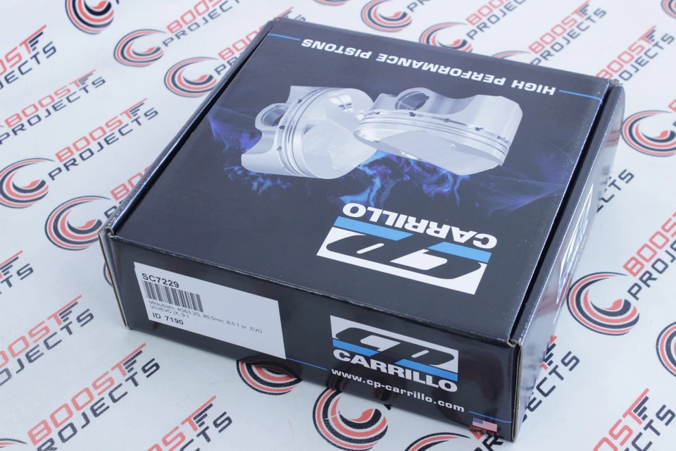 Pistones forjados CP para 4G63T 2G Eclipse / Evo Bore 85,5 mm 8,51 9,01 CR SC7229 Foto 2 de 4