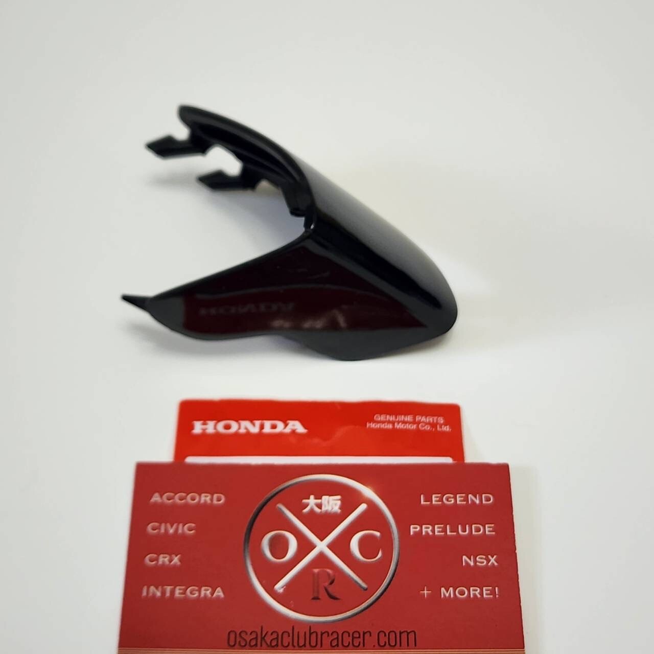 Genuine OEM 91-01 Acura NSX Front Bumper Tow Hook Cover Cap Berlina Black Honda