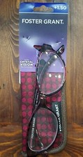 Foster Grant "MONICA" Women's 1.50 Reading Glasses MAGENTA POLKA DOT W/ Case