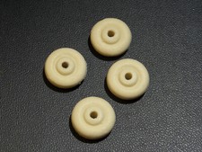 4 White Rubber TIRES 3/4" New with old look ARCADE HUBLEY Cast Iron Toy
