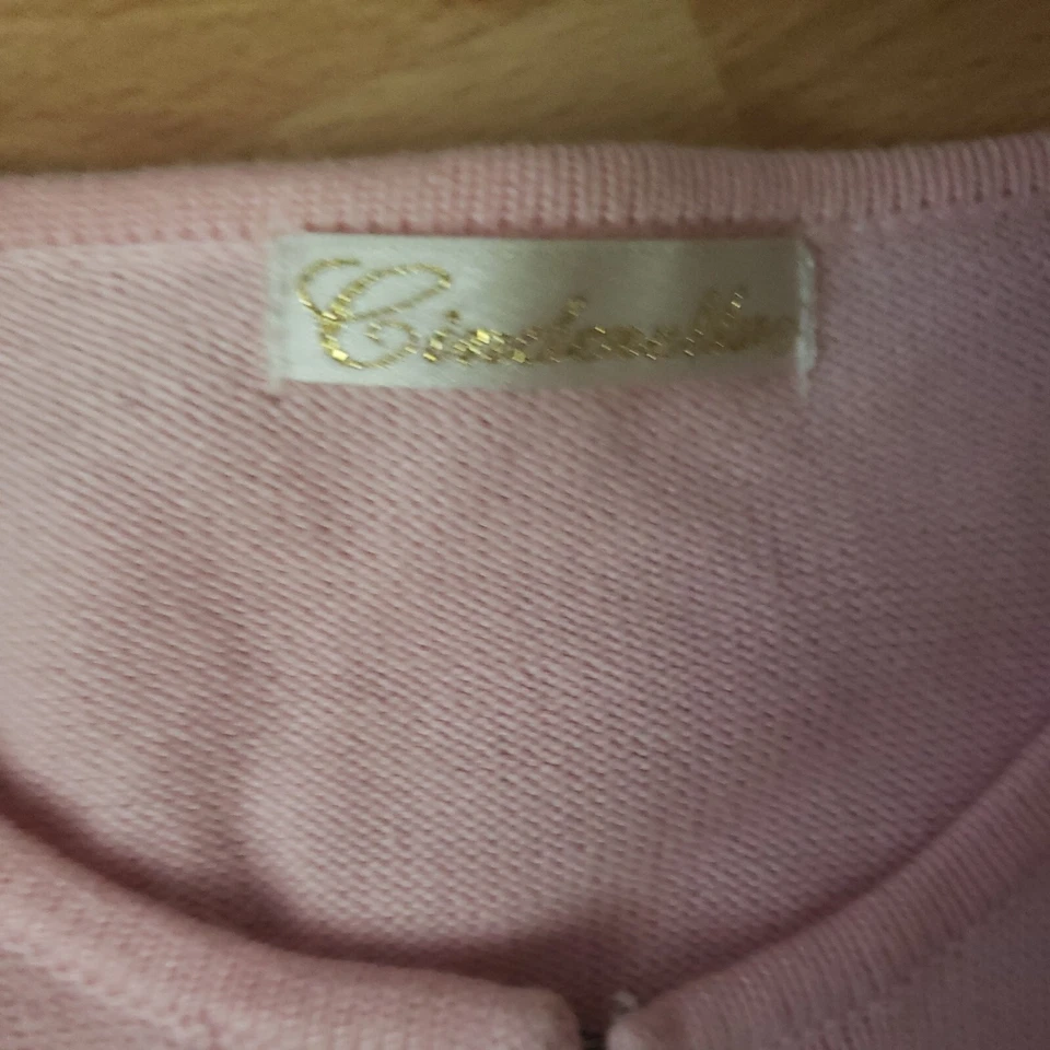 Niña Cenicienta ROSA Encogerse de hombros Volantes Bordados Rosas talla 6 Foto 4 de 4