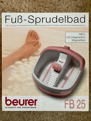 Beurer FB25 Foot Spa With Vibration/Bubbling & Foot Reflex Zone Massage OVP