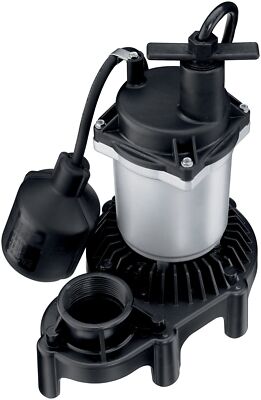 Flotec FPZS33T Submersible Sump Pump with Tethered Float Switch 3600 GPH 1/3