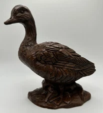 Red Mill Mfg Duck Goose Figurine Bird Statue Country Art USA Made Vintage 1980