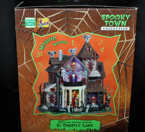 Retired 2010 Lemax Spooky Town 13 Ghastly Lane Music lights - Picture 3 of 11