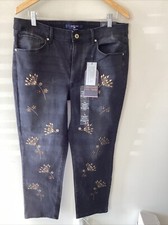 Women  s NWT Tommy Hilfiger Tribeca Skinny Jeans Size 16 Black Denim