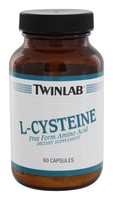 Twinlab - L-cysteine Free Form Amino Acid 500 Mg. - 60 Capsules on sale Twinlab - L-cysteine Free Form Amino Acid 500 Mg. - 60 Capsules on sale