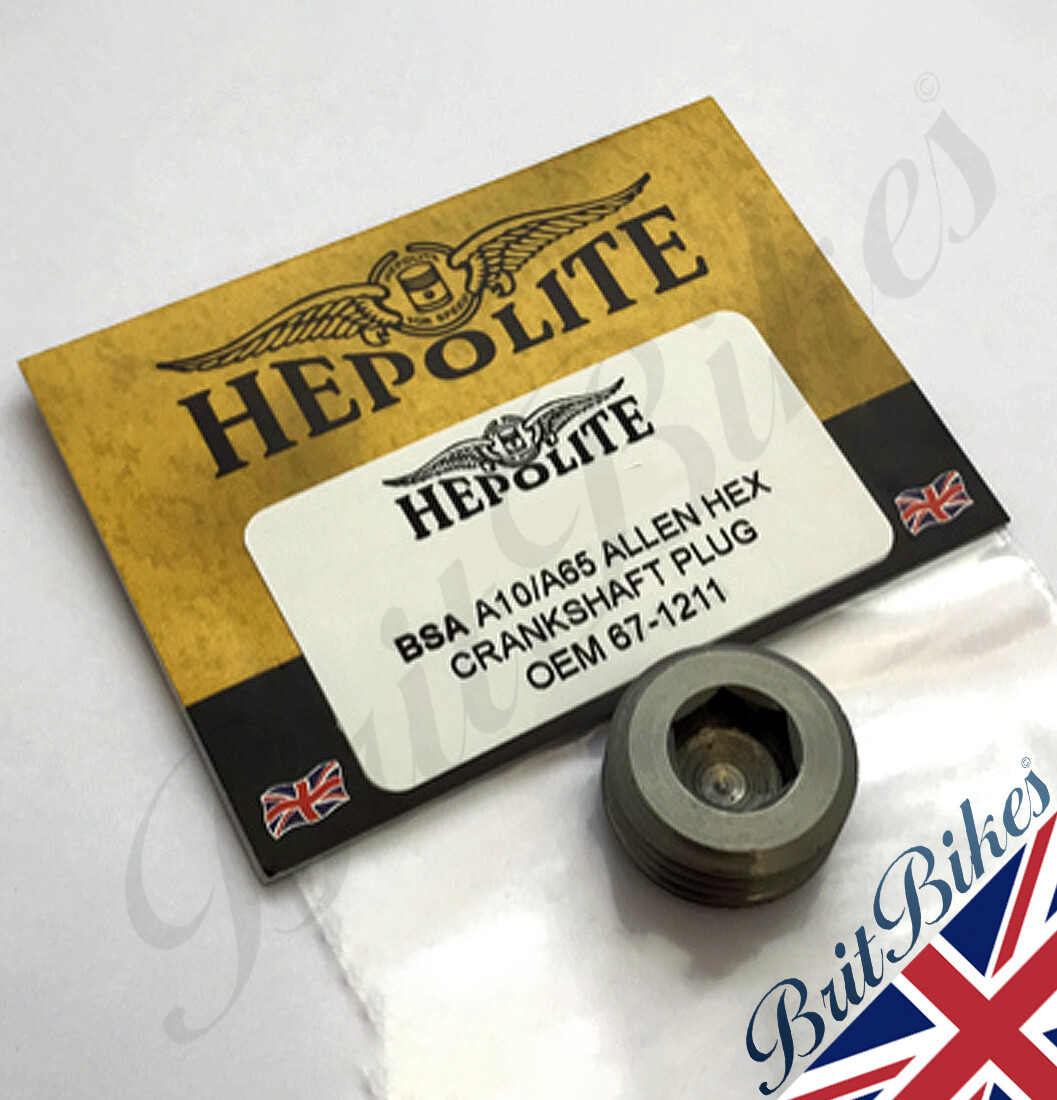 BSA A10 A65 LARGE JOURNAL MODELS CRANKSHAFT CRANK PLUG 671211, 650615 eBay