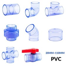 UPVC/PVC Clear Plumbing Fittings Pipe For Aquarium Fish Tank Pond Solvent Weld