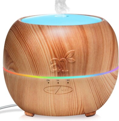 Diffusor für ätherische Öle 400 ml Aromatherapie, Ultraschallnebel Luftbefeuchter, UK-Stecker