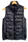 Decjuba Womens Black Puffer Vest Full Zip & Pockets Lightweight - Size 10