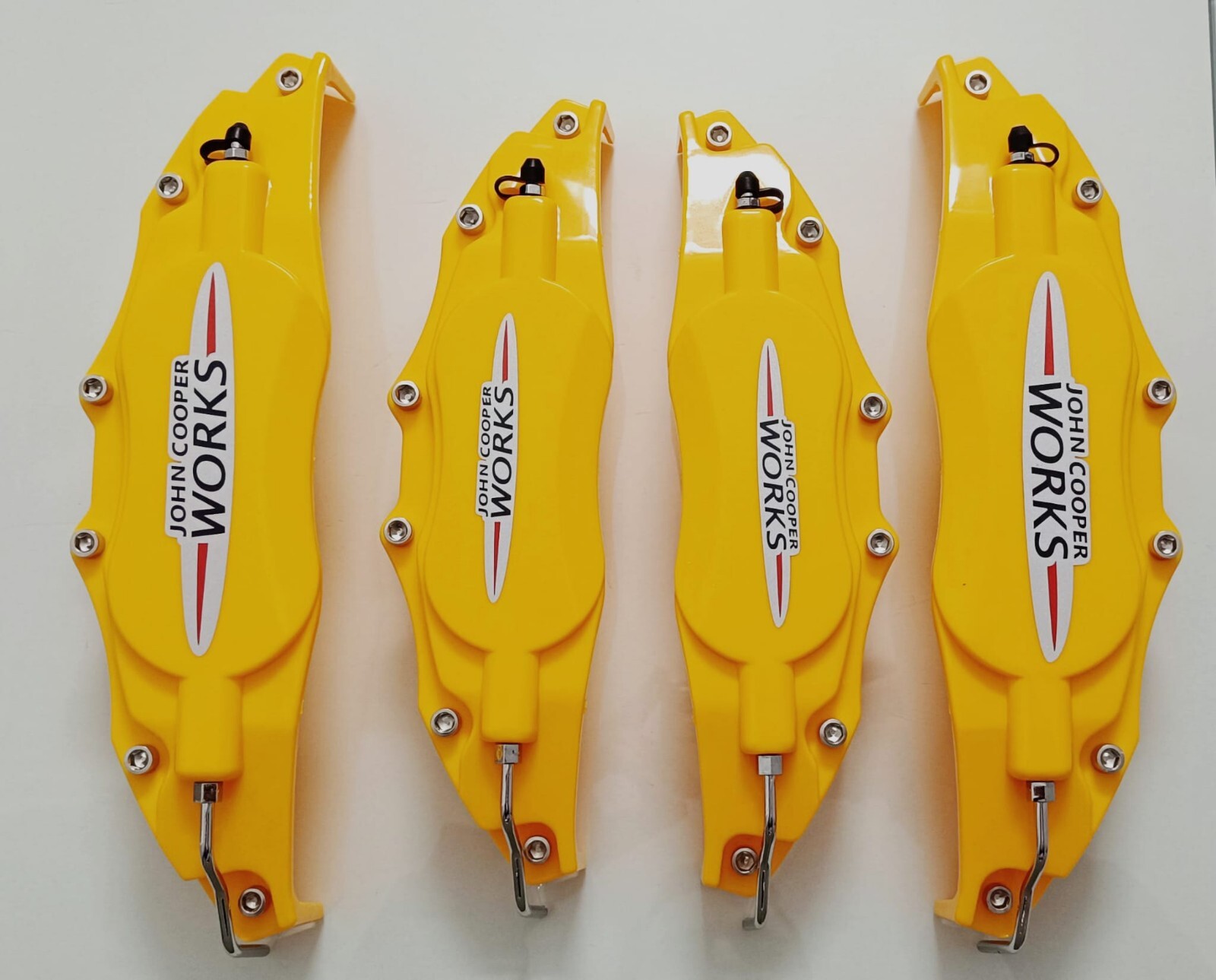 4 CUBREPINZAS John Cooper Works TALLA XXL BREMBO TAPAS FRENO CUBRE PINZAS Mini