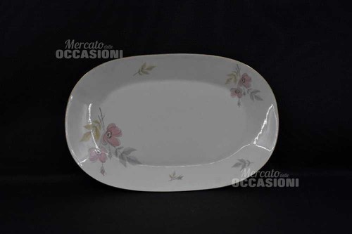 Plat de service à tarte en Porcelaine COLORAMA VERT MOUSSE APILCO DESHOULIERES
