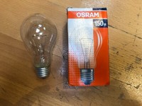 Osram E27 150W Classic GlüHlampe Klar GlüHbirne 2160 Lumen !!! 150 Watt Dimmbar