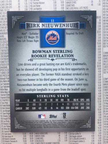2012 Bowman Topps Baseball Cards - Picture 67 of 173