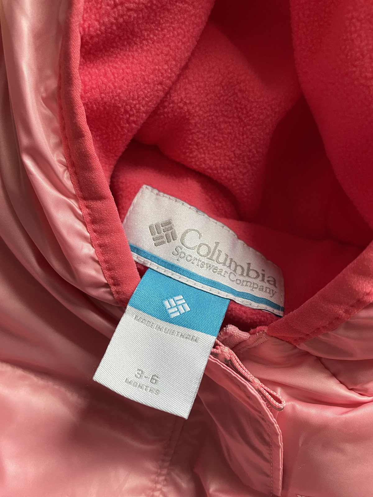 Columbia Button Rock Bunting 3-6 Months Snow Suit Pink