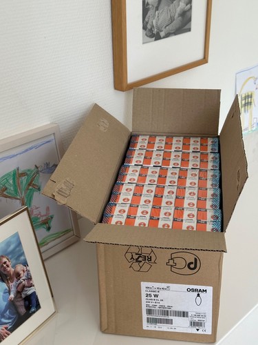 produziert in der EU (!), 10 x OSRAM Glühbirne 25 W klar, Kerze, E14, dimmbar - Bild 4 von 5