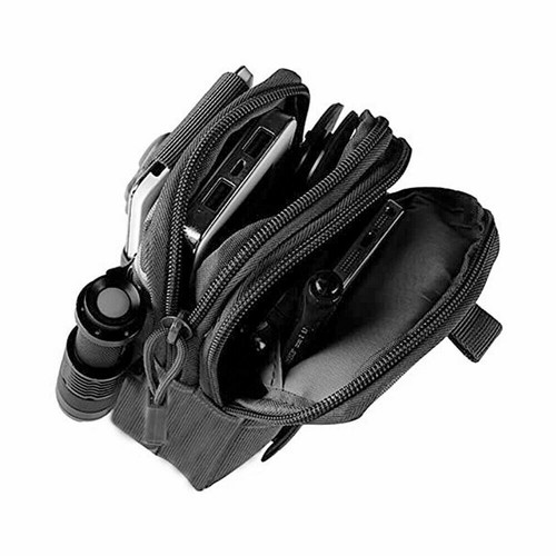 Borsa da cintura tattica custodia cellulare vita borsa molle EDC custodia attrezzi fondina - Foto 9 di 14