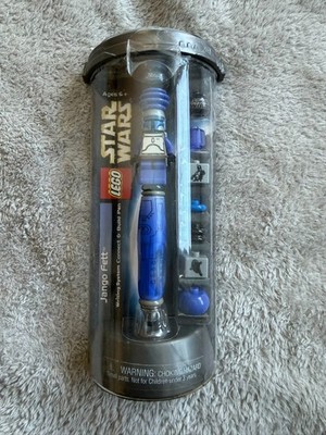 LEGO Star Wars Jango Fett Pen 2002 Connect Build Writing System NEW Sealed #1713