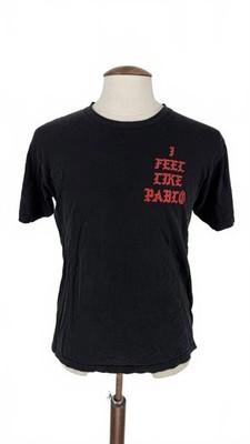 Kanye West I Feel Like Pablo schwarz & rot T-Shirt Yeezus Tour Größe M 21'' PTP