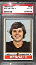 1974 Topps #401 KEN ANDERSON PSA 9 Mint 90650498 