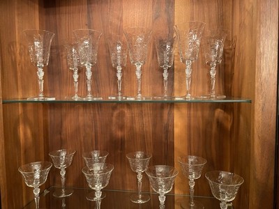 8 Libbey Rock sharpe Pattern 2008-1, discontinued.8  Champagne