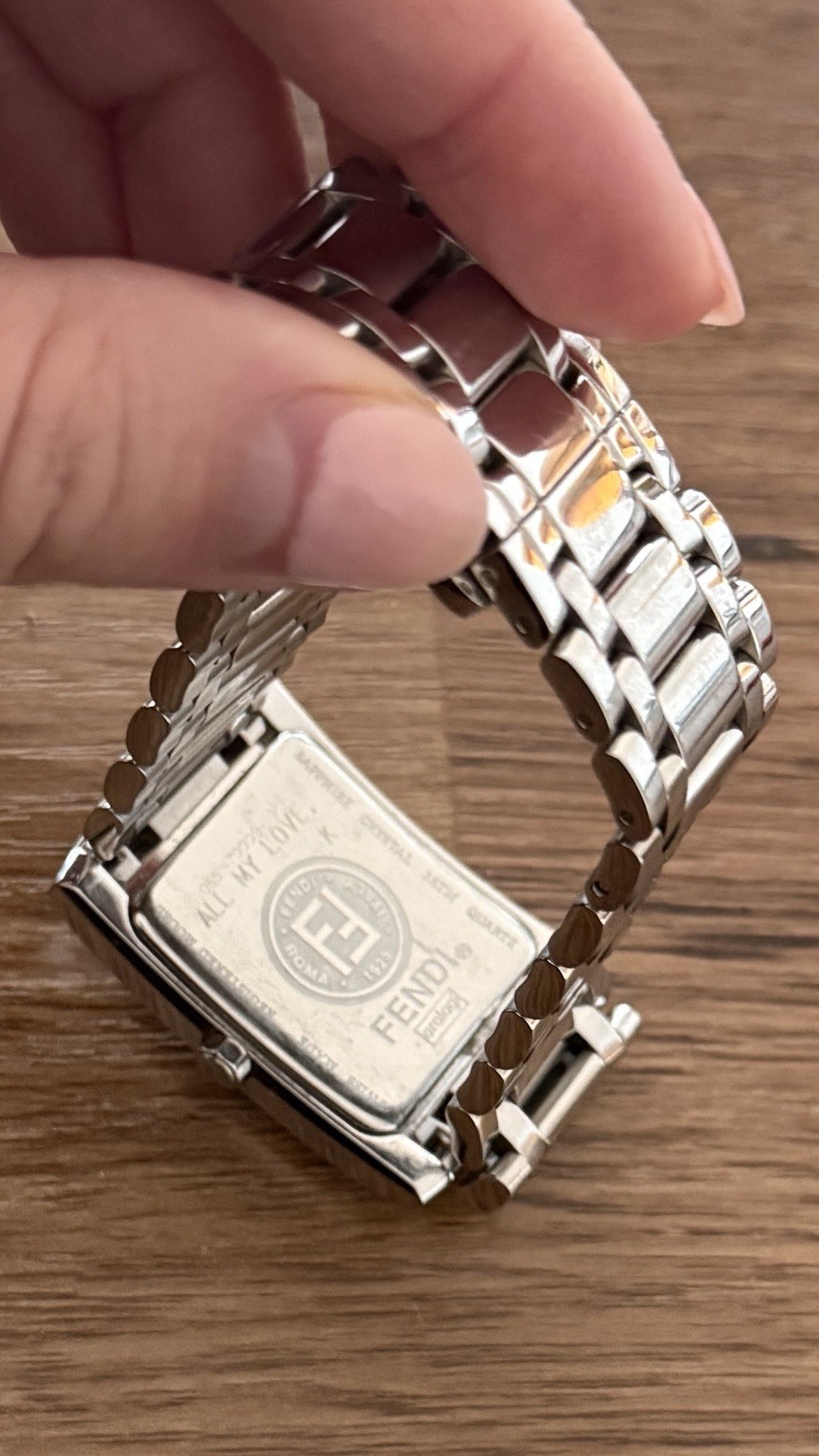 Fendi Stainless Steel Silver Rectangular Quartz W… - image 3