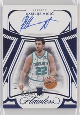 2023-24 Panini Flawless Rookie Auto Blue 1/8 Vasilije Micic #RAU-VMI Auto 3d3