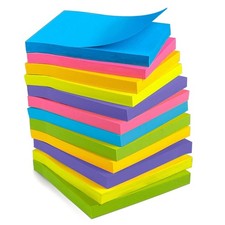 Post It Notes Pop-up, Sticky Notes, 3x3 Inches, 12 Pads, Bright Colors Self