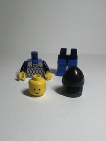 Lego Scale Mail 1584 6060 Black Chin-Guard Black Knights Castle Minifigure