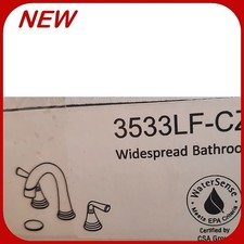 Delta Kayra Widespread Pull Down Bathroom Faucet with Push Pop-Up Drain R5