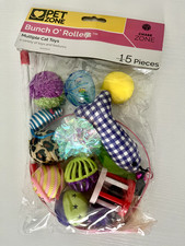 Multiple Cat Toys Variety of toys and textures Pack 15 Pieces
