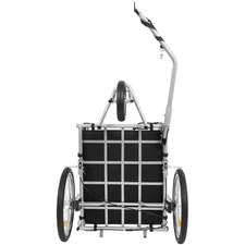 Versatile Cargo Trailer for Bikes & : Robust Steel Frame, 110lb Load, Stroller &