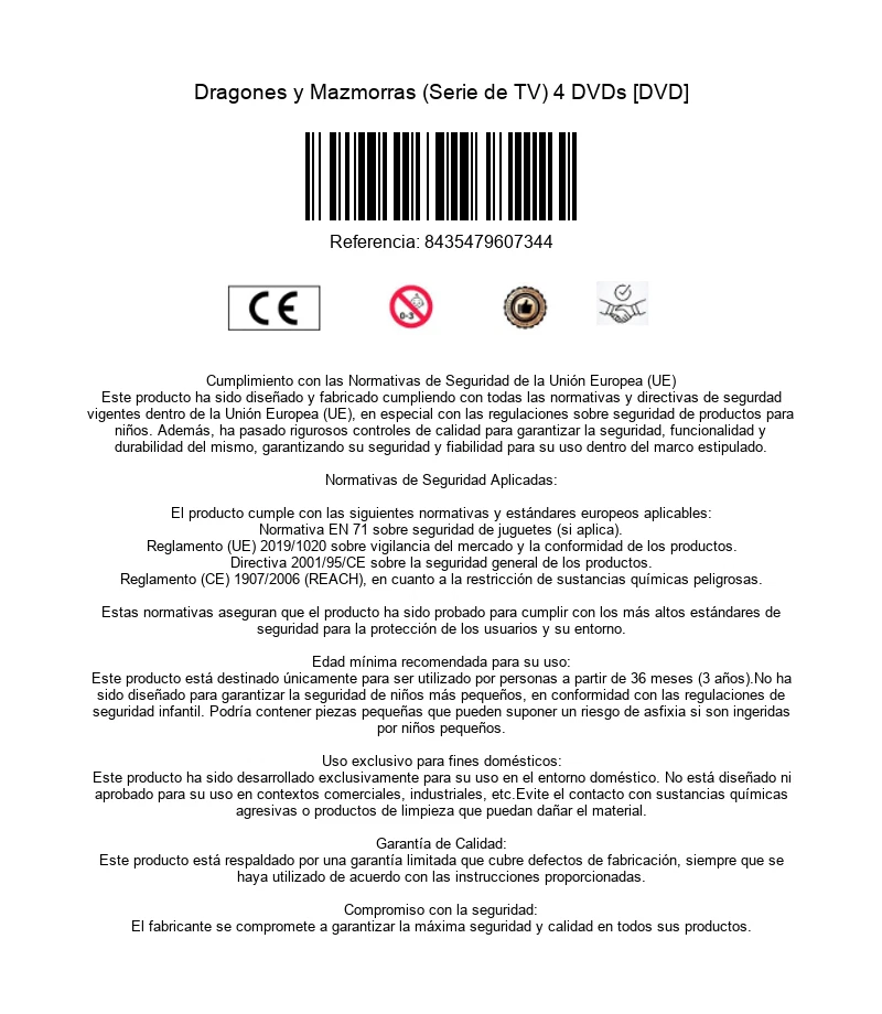 Dragones y Mazmorras (Serie de TV) 4 DVDs [DVD] - Imagen 4 de 4
