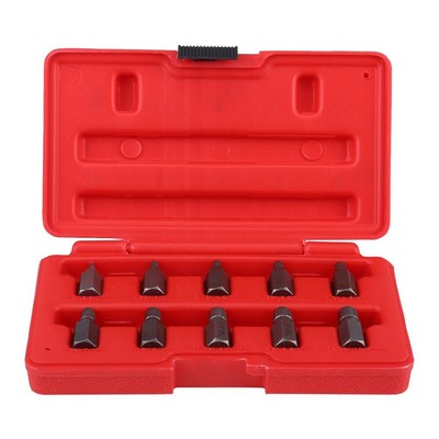 10 Pcs 3.2-10.3mm Screw Extractor Set For Rust Damaged Studs Bolt Remover Ou CHP