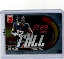 2025 Donruss Elite #5 Nico Collins Red /799 Full Throttle Houston Texans