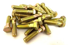 3/8-16 x 1-1/2" GRADE 8 YELLOW ZINC HEX HEAD BOLTS SCREWS PACK OF 25