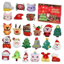 Advent Calendar 2025 for Teens, with 24 PCS Mini Collectible Plushies, 