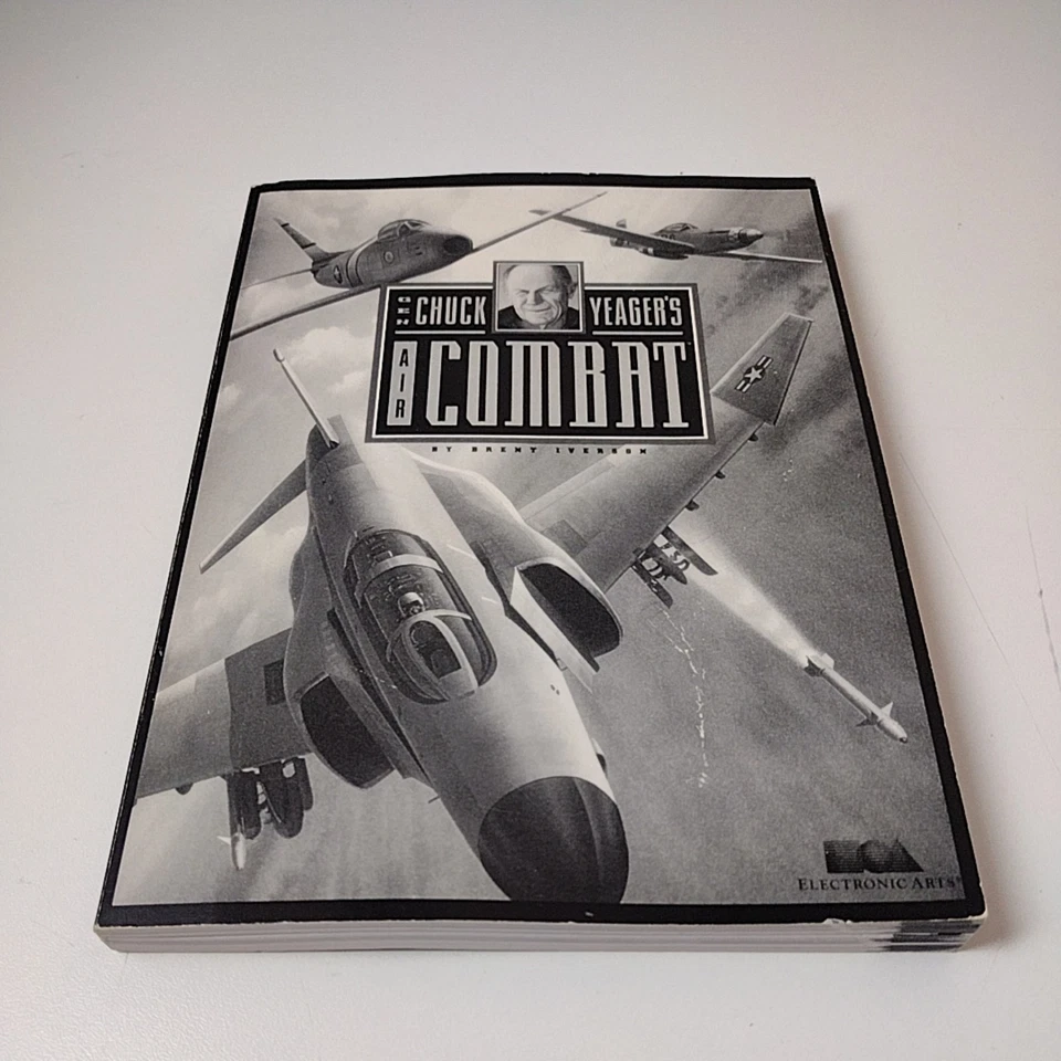 Vintage Chuck Yeager Air Combat Manual 1991 PC Game EA Flight Simulator Booklet - Image 2 of 4