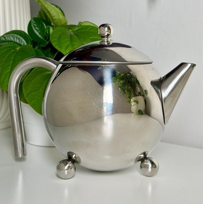 Atomic Style Chrom Teekanne Space Age Mid Century Modern Kaffeekanne Retro