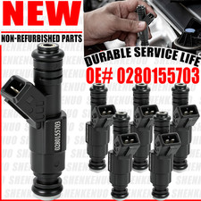 6x Upgrade 4-hole Fuel Injectors For 1991-1998 Jeep Wrangler 4.0l Oe 0280155703