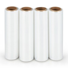 Stretch Film Heavy Duty Shrink Wrap 60 Gauge Clear Plastic Wrap Film 4 Rolls