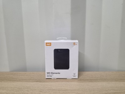 5TB Western Digital WD Elements tragbare externe Festplatte - Schwarz Brandneu