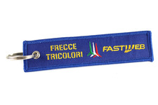 Portachiavi Tessuto Ricamato FRECCE TRICOLORI FASTWEB Remove Before Flight 13cm