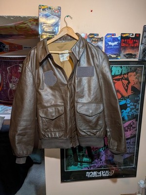 Vintage Saddlery Cooper Sportswear 80s Type A-2 Leather Jacket Made In USA