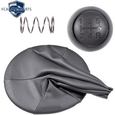 SCHALTKNAUF + SCHALTSACK + RAHMEN passend für Fiat Panda 169 Grau